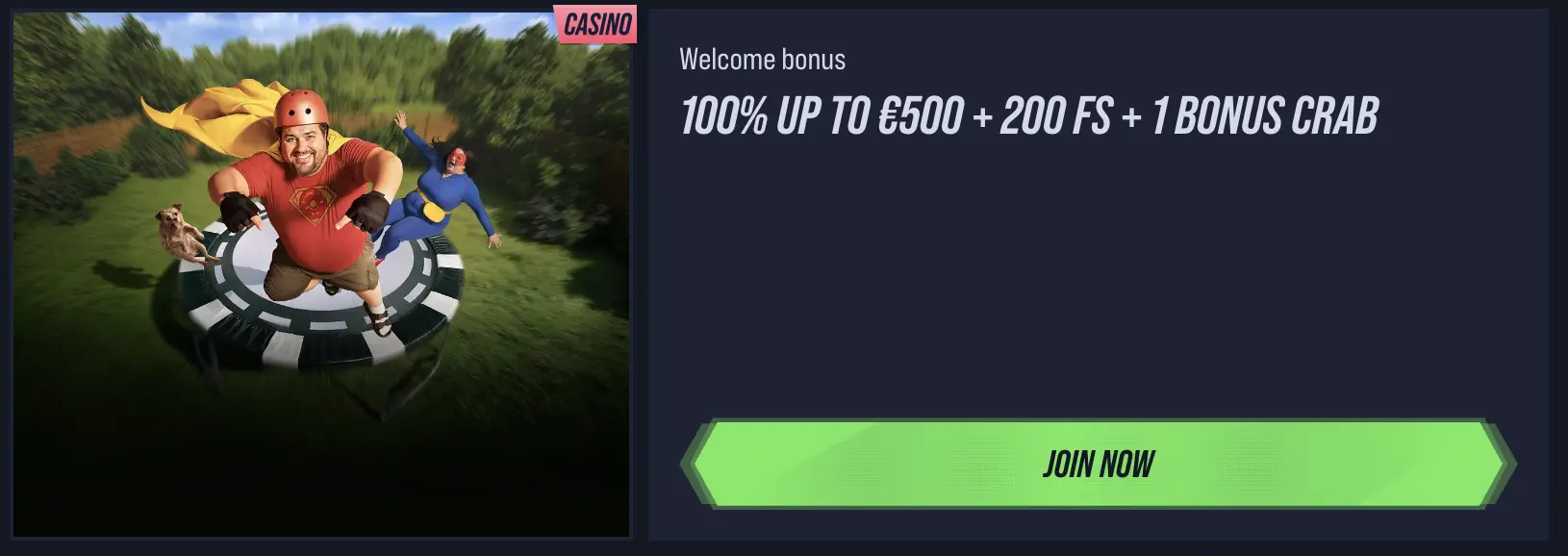Welcome bonus offer